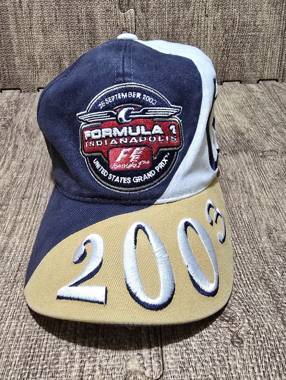 2003 Formula 1 Indianapolis Grand Prix Hat Adjustable Strapback Speedway Racing